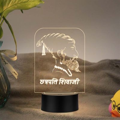 Chhatrapati Shivaji Maharaj Led Night lamp with Warm White Color